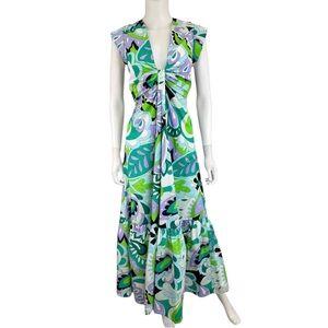 STEVE MADDEN NWT Green Paisley Dress Size M C0462